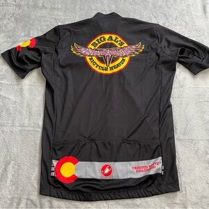 Castelli Cycling Jersey Large Men’s Full Zip Big Al’s Bicycle Heaven Black